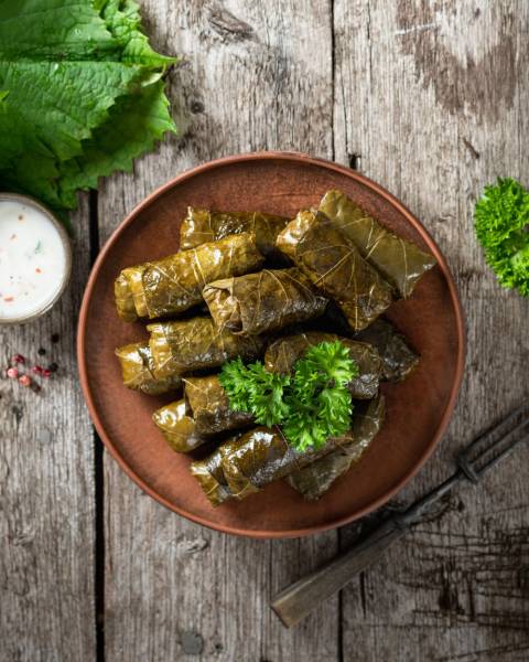 Feuilles de Vigne à la viandes hachée